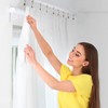 Amyhill 100 Pcs Curtain Track Roller Hooks Rail Ceiling Gliders