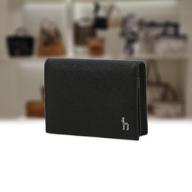 Hazzys (대구신세계)블랙 라인배색 소가죽 명함지갑 HJHO4F603BK Daegu Shinsegae Black Line Color Block Cowhide Business Card Wallet HJHO4F603BK