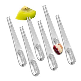 6 PCS Dual Use Stainless Steel Forks and Spoons