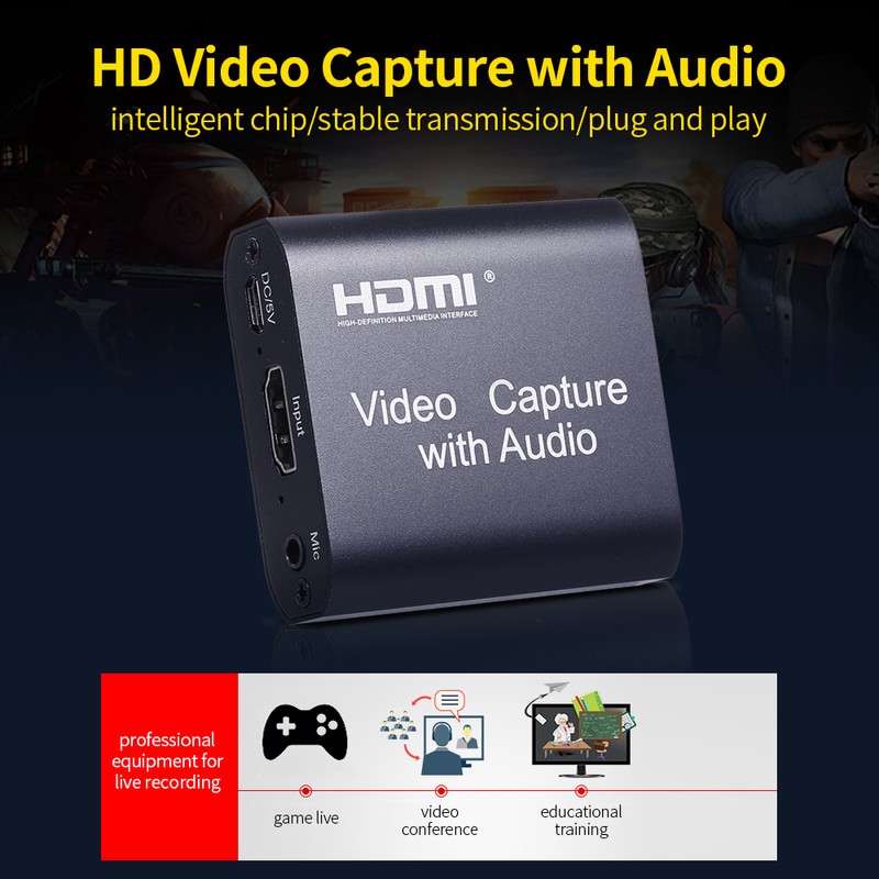 HD Video Capture Card with Audio HD to USB2.0 Capture