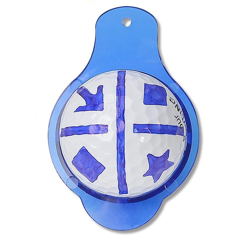 Tumnea Golf ball marker stencil, golf ball alignment tool, golf