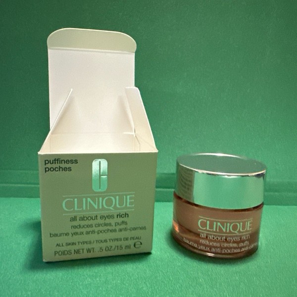 Clinique All About Eyes Cream rich - 0.5 oz NIB