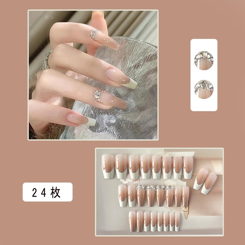 XUZOO Nail Tip, Three-Dimensional, False False Nail, Bride Nail Tip,