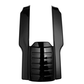 HIYOYO Motorcycle Vivid Black 9" Rear Fender Extension Stretched Kit Filler for Harley Touring Road King Street Glide 1996-2008