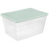 Sterilite 8 Pack Storage Box, Clear Plastic Stackable Bin, Tote