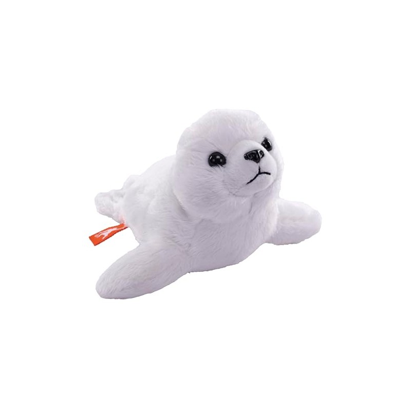 Wild Republic Pocketkins Eco Harp Seal, Stuffed Animal, 5 Inches,