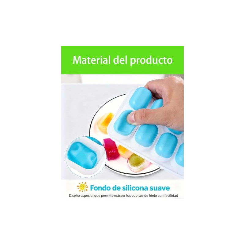 Molde Para Hielos, 8 Moldes Para Hielo, Ideal Para Bebidas