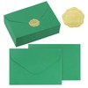 30Pcs Green Premium Envelopes,6.4 x 4.5 inches.
