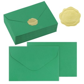 30Pcs Green Premium Envelopes,6.4 x 4.5 inches.