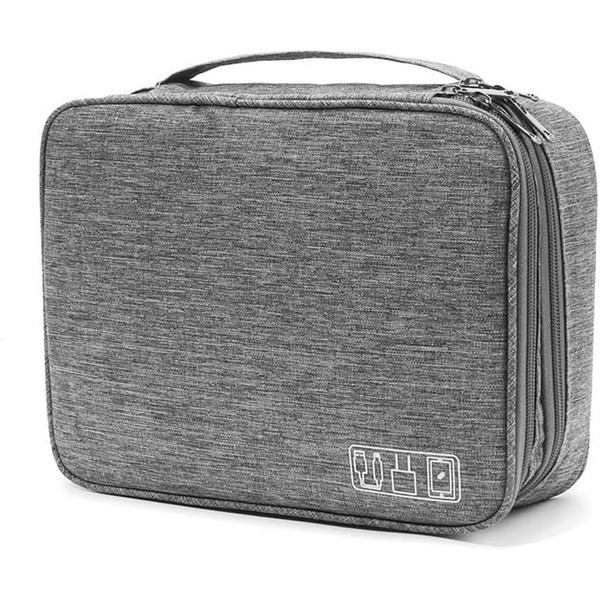 3-Layer Travel Cable Organiser Bag, Electronics Accessories Organiser, Waterproof Portable