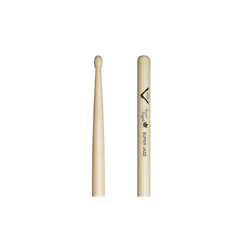 Vater Wood Tip Sugar Maple Super Jazz Drum Sticks, Pair