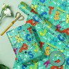 LeZakaa Kids Wrapping Paper Roll, Funny Cartoon Alphabets with Sport