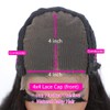 1b99j Ombre 4X4 Lace Closure Wig, Brazilian Remy Hair Wig,