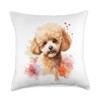 Toy Poodle Lovers Design Pop Art Toy Poodle Dog Throw