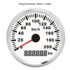 3‑3/8in Speed Gauge GPS 200km/h 12V/24V for Ship Yacht Motorcycle