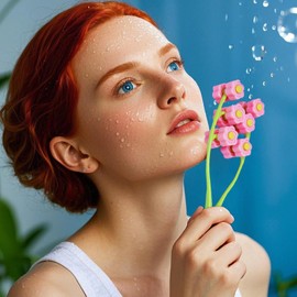 Flower Massage Roller | Y-Shaped Face Beauty Tool | Portable Manual Relaxation Equipment, Elastic 3D Flower Roller for Skin Care