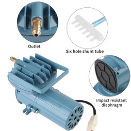 Zerone Fish Oxygen Pump, Large Volume Handle Design Aquarium Air Pump 35W Portable for Aquaculture for Fish Pond