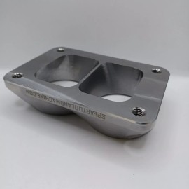 Spear Tool & Machine T6 Turbo Transition Flange Dual 2.5" 3.64" x 2.5" Port  MADE IN USA