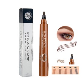 Tukefev 4 Point Eyebrow Wear Waterproof Proof No Color Microblading Eyebrow Pen Impermeable With Simulation Root Clear Four Claw Eyebrow Explaining No Fading Eyebrows