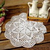 kilofly Crochet Cotton Lace Table Placemats Doilies Value Pack, 4pc,