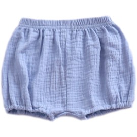 AYIYO 2T Bloomers - Funda para pañales de algodón y lino, para recién nacidos, Azul, 3-9 Meses