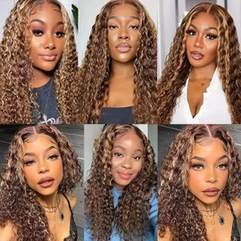 P4/30 Ombre Curly Bundles Chocolate Brown Bundles Human Hair 22 24 26 Inch Highlight Bundle Silky Soft Dark Brown Bundle Brazilian Remy Hair Extensions