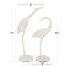 Deco 79 Metal Bird Decorative Sculpture Home Decor Statues, Set