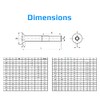 M8X50 Countersunk Allen Screw, Stainless Steel Hex Socket Machine Screws
