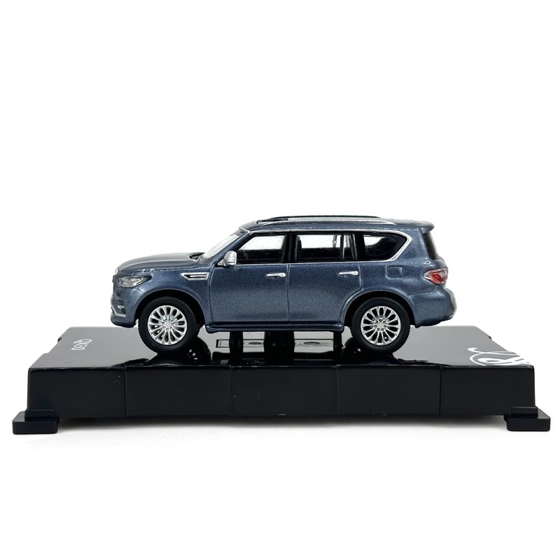 Paudi Model 1/64 Infiniti 2020 QX80 Collection Complete Blue Mini