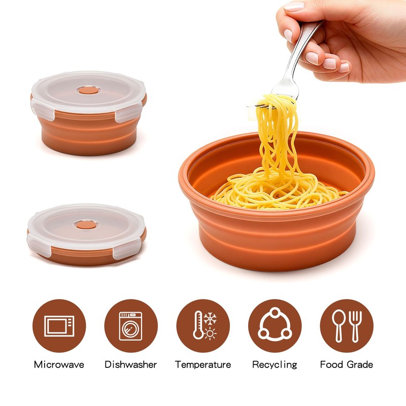 Imagination Junction - Contenedor plegable de silicona para almacenamiento de