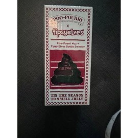 Poo-Pourri Tipsy Elves Poo-Pourri Toilet Odor Neutralizer Bottle in Green Sweater NIB