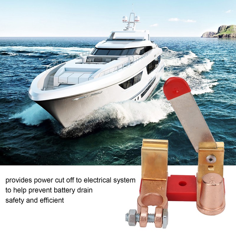 Top Post Positive Battery Disconnect Switch Brass Power Cutoff Switch