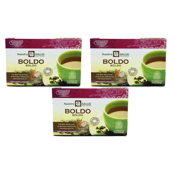 Boldo Herbal Filter Tea Value pack (60 tea Bags)