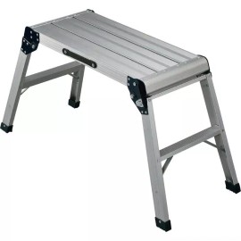 IRONTON Folding Aluminum Platform LADDER 225lb. Capacity PAINTING CLEANING WASHING NEW