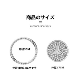 MUTOO Toyota Engine Start Button Ring Push Starter Switch Swaroski Rhinestone Engine Start Button Cover Ring Dress Up Car Accessories Easy Installation 2-Piece Set (Pink)