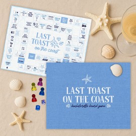 Stofinity Last Toast On The Coast Bachelorette Decorations - Bachelorette Party Games Funny, Coastal Grandma Bach Party Favors Beach