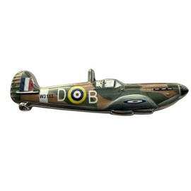 Spitfire MK Va 3D Pin Badge, RAF Aircraft Collectible, Historic W3185 D-B Design