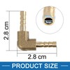 A ABSOPRO Hose Barb Elbow 90 Degree Brass Fitting for