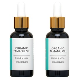 Langfang Organic Unrefined Cold-Pressed Tamanu Oil 100% Concentrate Soothes Redness Traces Spots, 6 Pieces, 30ml / 랑팡 유기농 비정제 냉압착 타마누 오일 100% 원액 붉은기 흔적 진정 스팟, 6개, 30ml