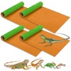 Tfwadmx 4 Pcs Reversible Reptile Carpet 11.8" x 19.7" Terrarium
