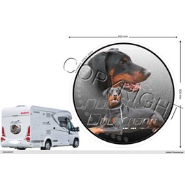Pets-easy Circular Sticker Dog 50 cm Doberman
