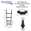RecPro RV Bunk Ladder 52" | Black or Silver Color