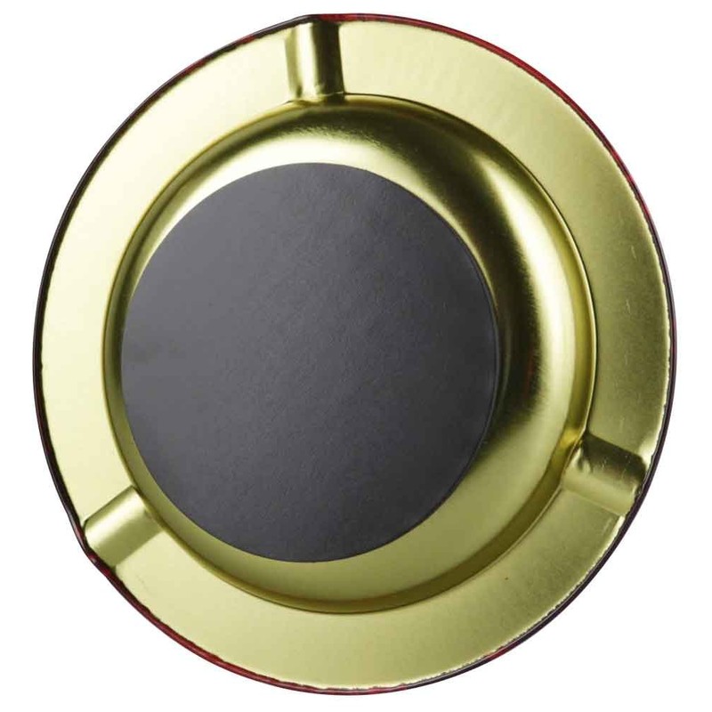 Elements Round Metal Ashtray - Blue / Magnetic / 5.5"