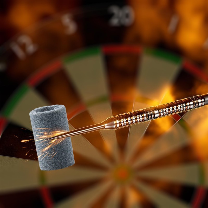 Tabanzhe Dart Sharpener-3PCS Round Dart Tip Sharpening Tools Sand Stone