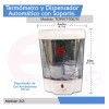 Seguridad Total Kit Termometro Automatico + Dispensador De Gel Y