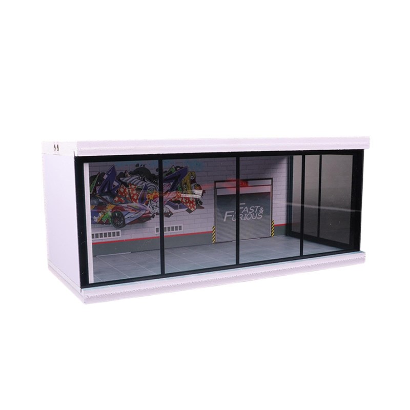 TENOL 1:64 Scale Parking Lot Display Case Collectible Display Showcase