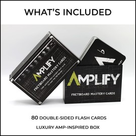 Fretboard Memorization Guitar Flash Cards - 80 Music Flash Cards to Memorize Your Fretboard - Gifts for Guitar Players - Alternative to Fretboard Stickers, Guitar Chord Chart or Guitar Scales Book