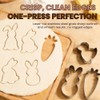 Easter Cookie Cutters 7-Piece Set, Stainless Steel Bunny Egg Carrot