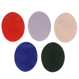 SUPVOX Oval Iron On Patch DIY Velvet Jeans Patches Elbow Knee Decorative Repair Kit for Clothing 10 Pcs