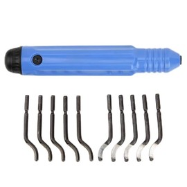 Aluminium Manual 360 Degree Rotating Deburring Tool with Plastic Cutting Handle and 10 Additional Blades for 3D Printing, Deburring Tool, Pipe Plastic, Aluminium, Copper, PVC